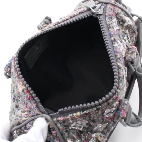 Louis Vuitton handbag leather felt multi gray - Picture 3 of 5